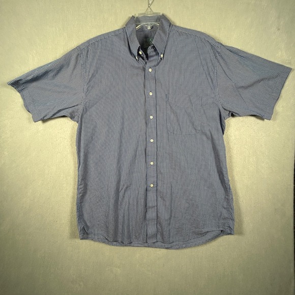 Jos. A. Bank Other - Jos A Bank Shirt Mens Large Stays Cool Seersucker Button Down Short Sleeve Blue